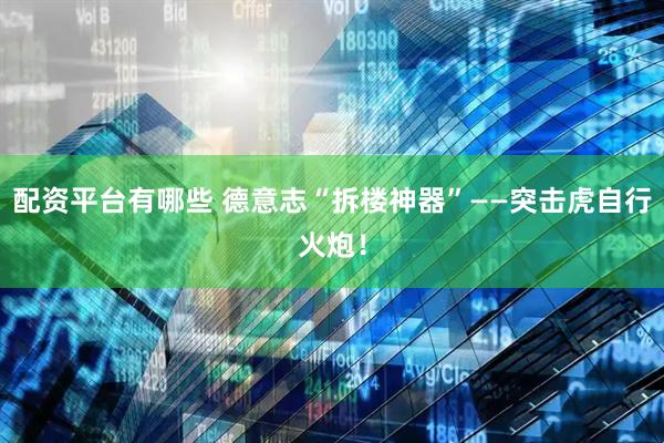 配资平台有哪些 德意志“拆楼神器”——突击虎自行火炮！